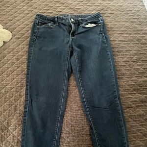 White House Black Market Women's Dark Indigo Skinny Jeans